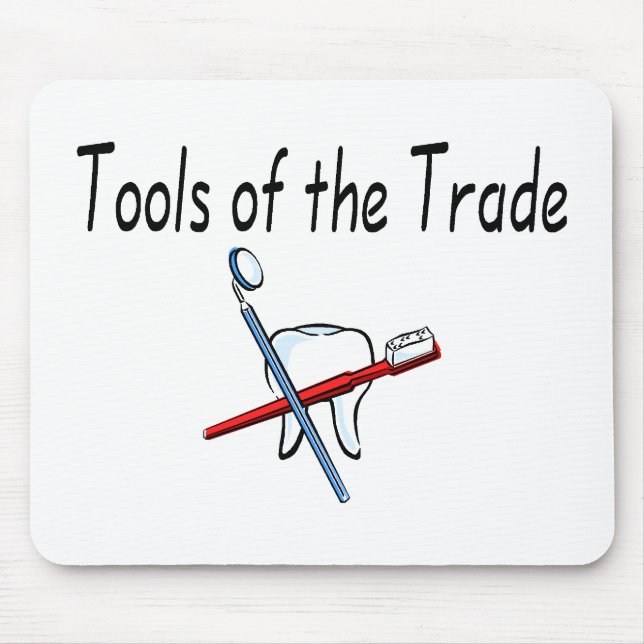 Mousepad Ferramentas do dentista do comércio (Frente)