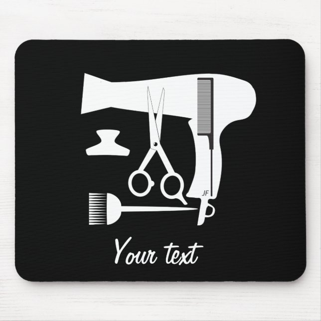 Mousepad Ferramentas dos penteados (Frente)