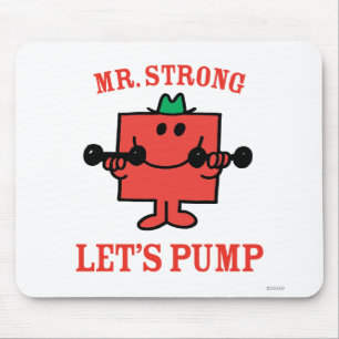 Mousepad Ferro de bombeamento com Sr. Forte