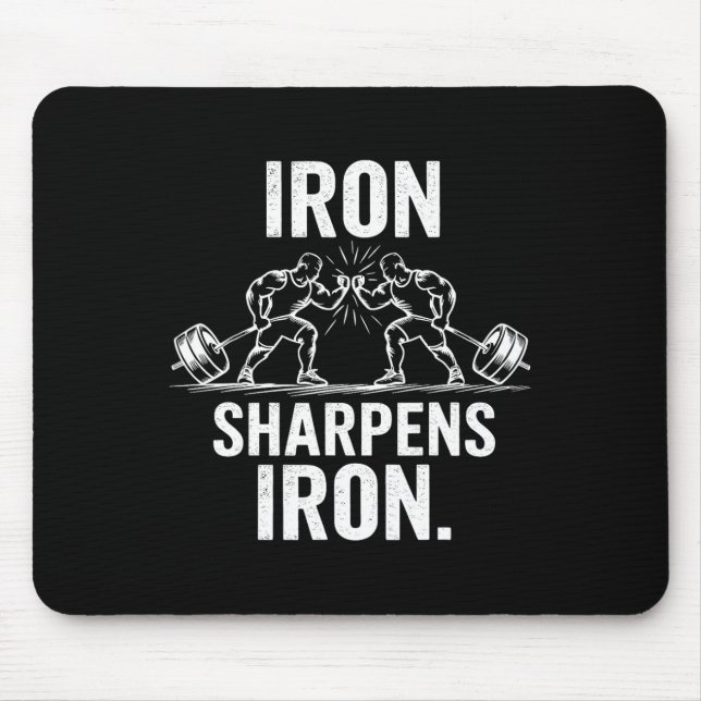 Mousepad Ferro Sharpens Ferro - Design de Elevação de Arte  (Frente)