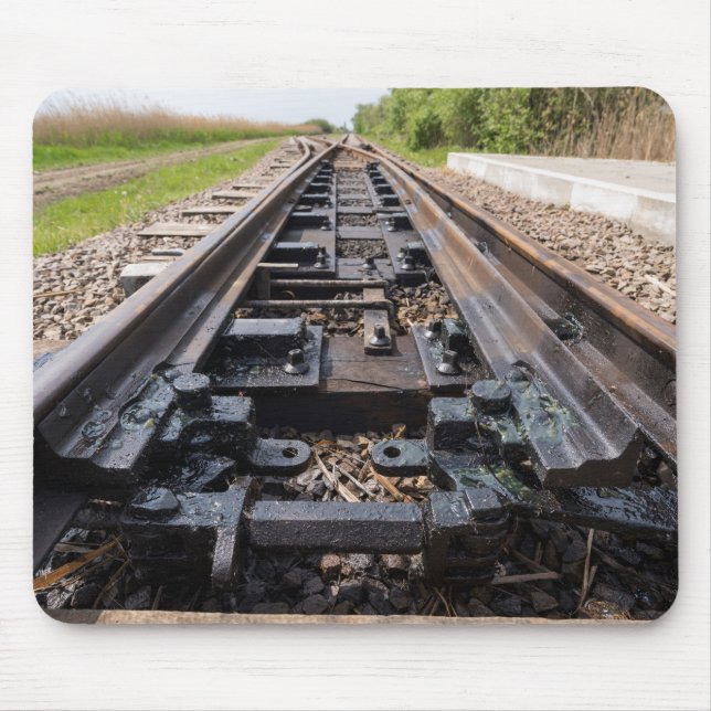 Mousepad Ferrovia Desaparece à Distância (Frente)