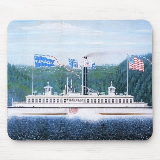 Mousepad Ferry-vapor Wiehawken 1868 (Frente)
