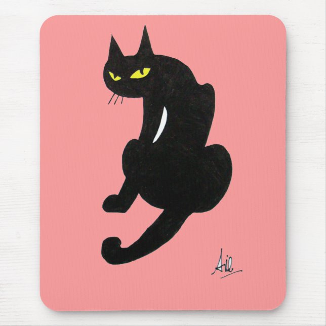 MOUSEPAD FESTA BLACK CAT HALLOWEEN (Frente)