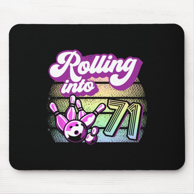 Mousepad Festa boliche A Passar Para 71 Boliches Aniversári (Frente)