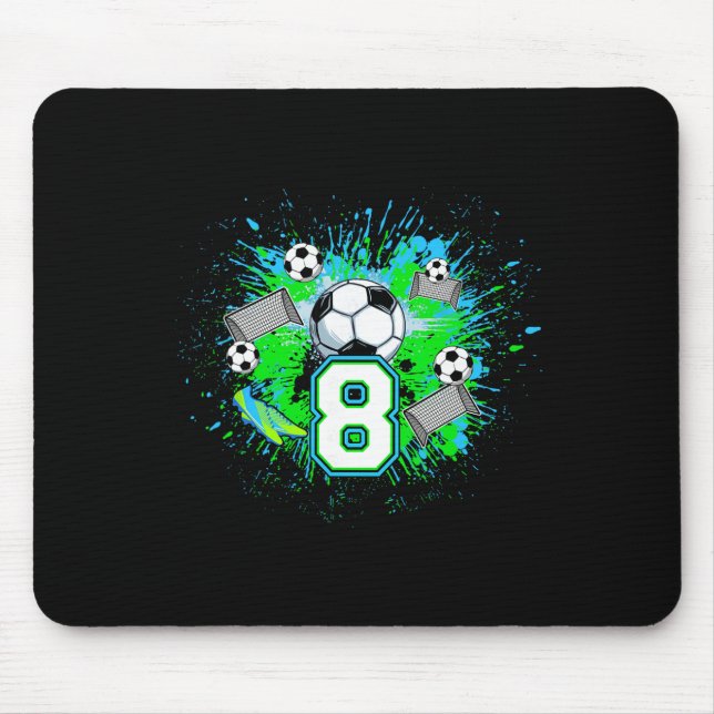 Mousepad Festa de Aniversário de 8 anos de Futebol (Frente)