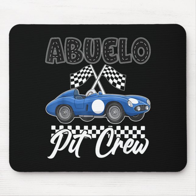 Mousepad Festa de aniversário de corrida de carro de corrid (Frente)