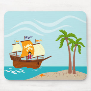 Mousepad Festa de aniversário infantil pirata