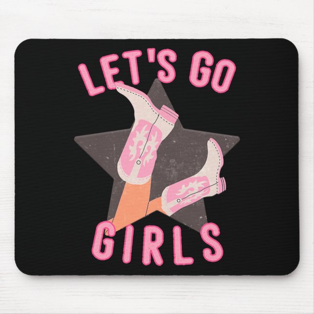 Mousepad Festa de Despedida de Solteira Ocidental Vamos Gar (Frente)