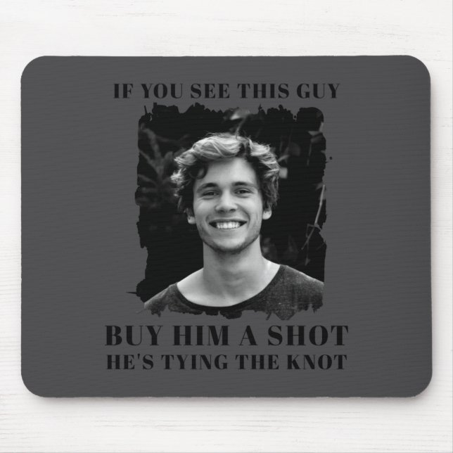 Mousepad Festa de Despedida de Solteiro Divertida Masculina (Frente)