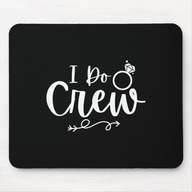 Mousepad Festa de Despedida de Solteiro Equipe Eu Caso Noiv (Frente)