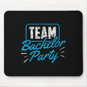 Mousepad Festa de Despedida de Solteiro Equipe Noiva Noivo
