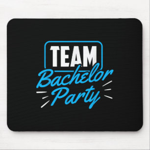 Mousepad Festa de Despedida de Solteiro Equipe Noiva Noivo 
