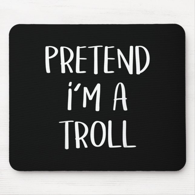 Mousepad Festa de Fantasia de Troll Engraçado Halloween (Frente)
