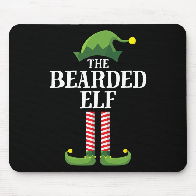 Mousepad Festa de Natal do Grupo Familiar do Elf Matching (Frente)