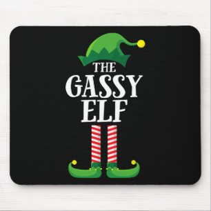 Mousepad Festa de Natal do Grupo Familiar Gassy Elf Matchin