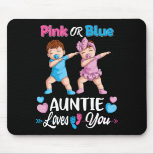 Mousepad Festa de Revelação do Sexo do Bebê Tia Ama Rosa ou