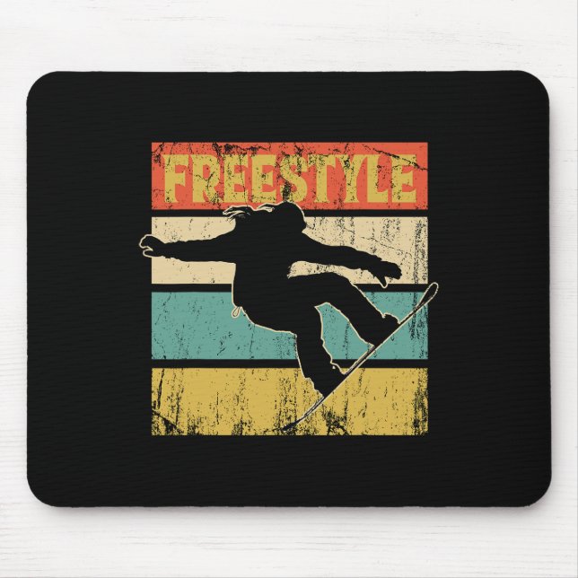 Mousepad Festa dos Alpes de Snowboard do Snowboard (Frente)