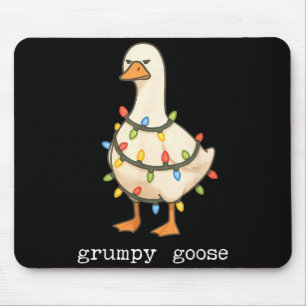 Mousepad Festa E Alegre Ganso Chapéu De Papai Noel Luz De N