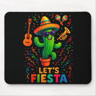 Mousepad Festa engraçada do cacto mexicano cinco de maio le