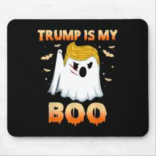Mousepad Festa engraçada do fantasma de Trump no Halloween,