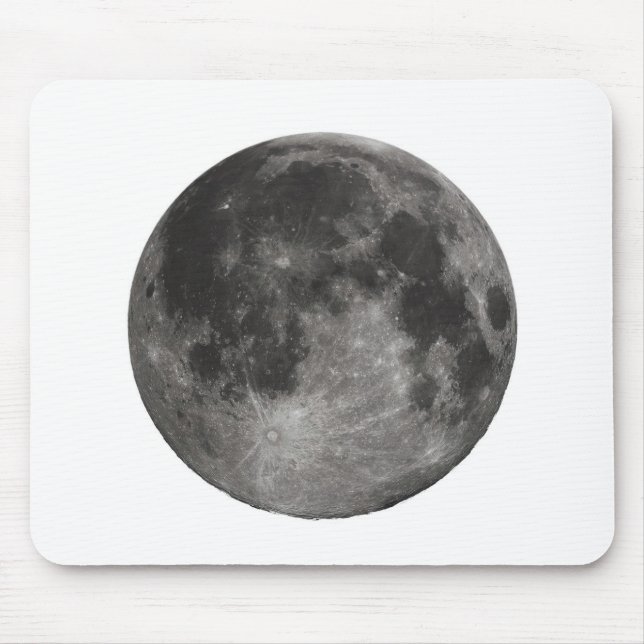 Mousepad Festa Espacial da Lua Escritório Chuveiro Paz Amor (Frente)