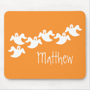 Mousepad Festa Fantasma Halloween Mousepad, Laranja