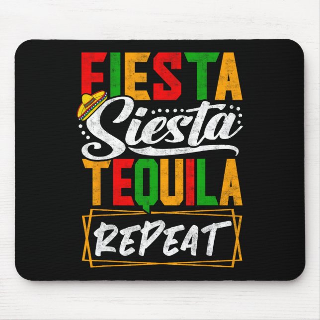 Mousepad Festa Sesta Tequila Repita México Mexicano Cinco  (Frente)