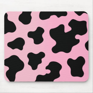 Mousepad Festa Western Cowgirl com Impressão de Vaca Rosa e