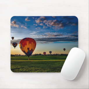 Mousepad Festival do Balão de Ar Quente em um lindo Céu N
