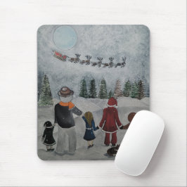 Mousepad Festive Friends Painting by Alfred Fox