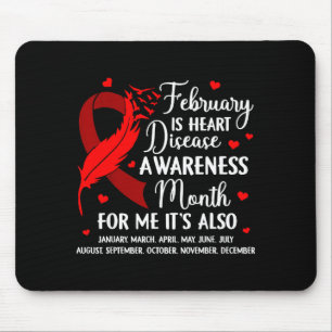 Mousepad Fevereiro é o Mês de Conscientização sobre Doenças