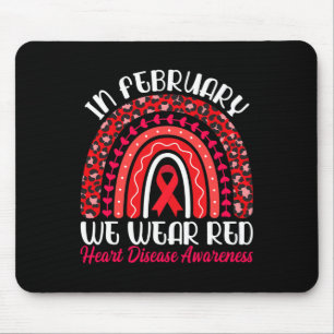 Mousepad Fevereiro Vestimos Red Rainbow - Doença Cardíaca C