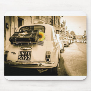 Mousepad Fiat 500 em Italia, esteira do rato do design do