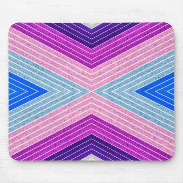 Mousepad Fibra Colorida Chevron (Frente)