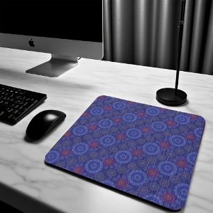 Mousepad Fibras dispersas florais de Berry texturizadas