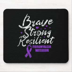 Mousepad Fibromialgia Brave Awarenes Fibro Resilientes Fort