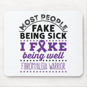 Mousepad Fibromialgia Guerreira Falso Ser Bem