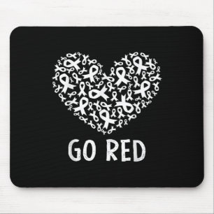 Mousepad Ficar Vermelho Por Mulheres Doenças Cardíacas Amer