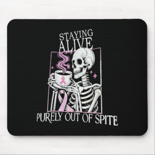 Mousepad Ficar Vivo Apenas Fora De Sete, Esqueleto Engraçad