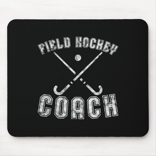 Mousepad Field Hockey Coach Gifts Distressed Field Hockey C (Frente)