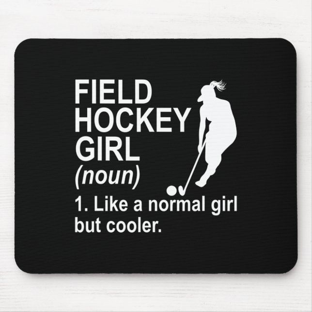 Mousepad Field Hockey Girl Definition  (Frente)