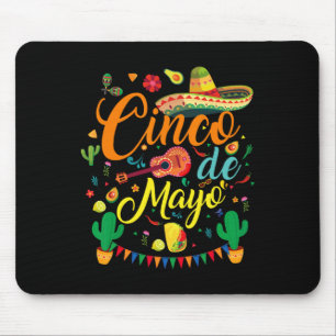 Mousepad Fiesta Cinco De Mayo Funny Partido Mexicano 5 De M