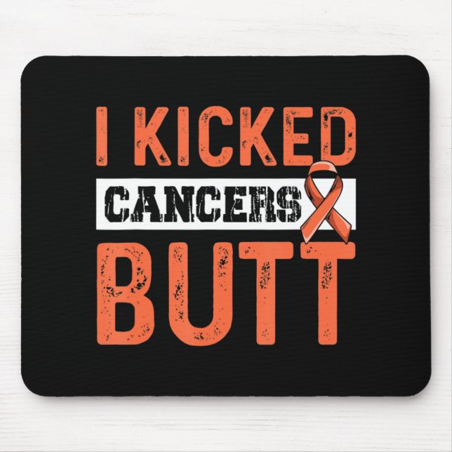Mousepad Fight Leukemia Cote para um Sobrevivente de câncer (Frente)