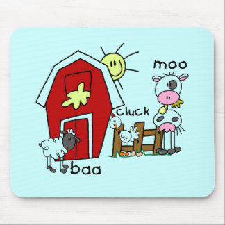 Mousepad Figura camiseta e presentes da vara dos animais de