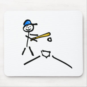 Mousepad Figura da vara do basebol