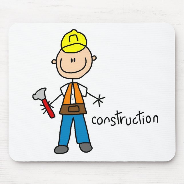 Mousepad Figura de Construção em Bastão (Frente)