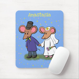 Mousepad Figura de desenho animado do casal do mouse