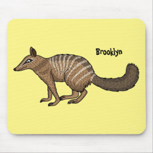 Mousepad Figura de desenho animado feliz e bonito