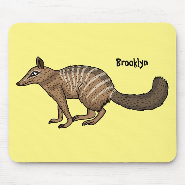 Mousepad Figura de desenho animado feliz e bonito (Frente)