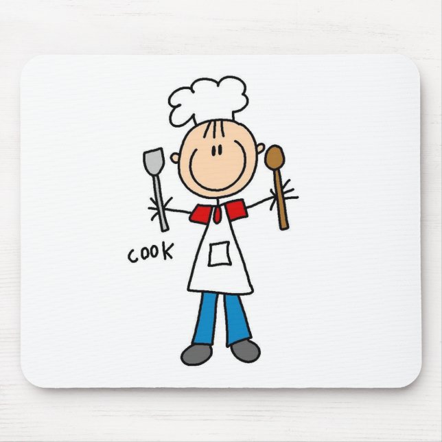 Mousepad Figura de Palito Cozinheiro (Frente)